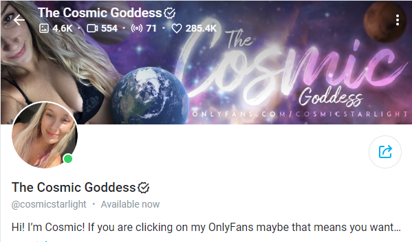 The Cosmic Goddess  OnlyFans 